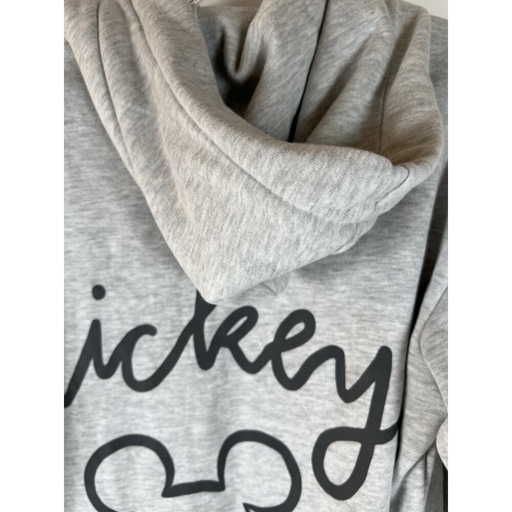 Disney Mickey Women’s Gray Hoodie Sweatshirt Dress Size Small (4/6) - Picture 6 of 15